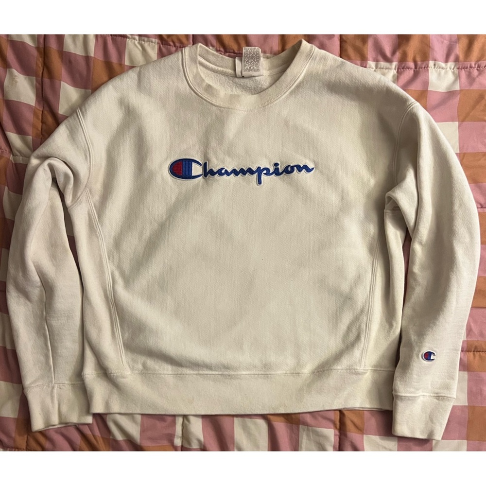 Champion Cream Sweater for Men